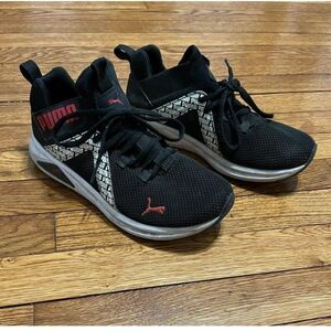 Puma Running Sneakers Mens Boys Size 7C Black 195474-01 Gym Casual School